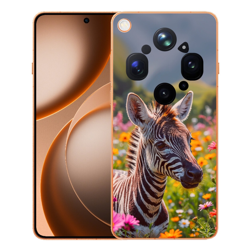 Gelový kryt mmCase na Oppo Find X9 Ultra - zebra na louce