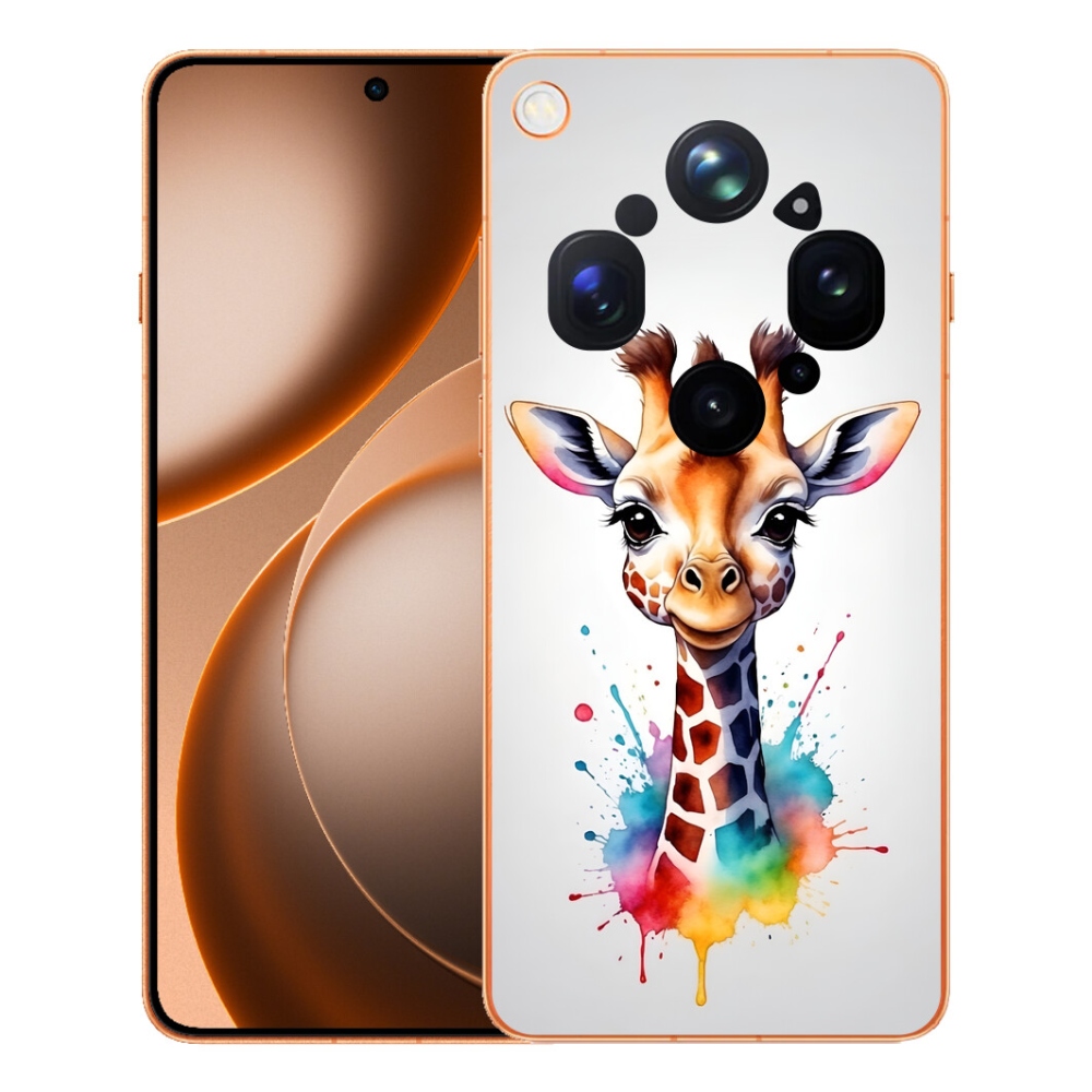 Gelový kryt mmCase na Oppo Find X9 Ultra - žirafa 1