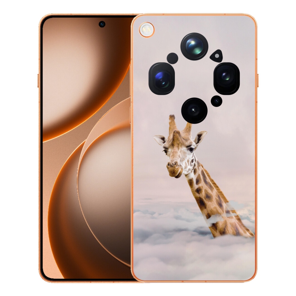 Gelový kryt mmCase na Oppo Find X9 Ultra - žirafa v oblacích