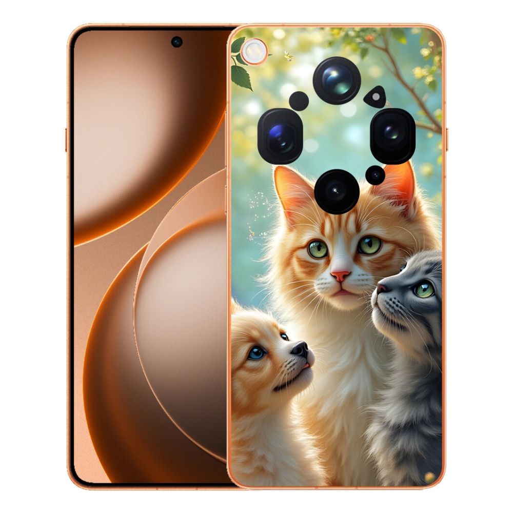 Gelový kryt mmCase na Oppo Find X9 Ultra - zvířecí přátelství 2