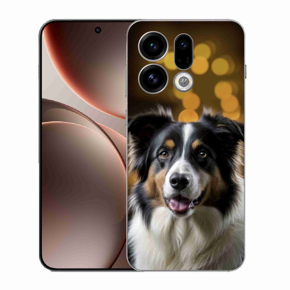 Gelový kryt mmCase na Oppo Find X9 - usměvavý australský ovčák
