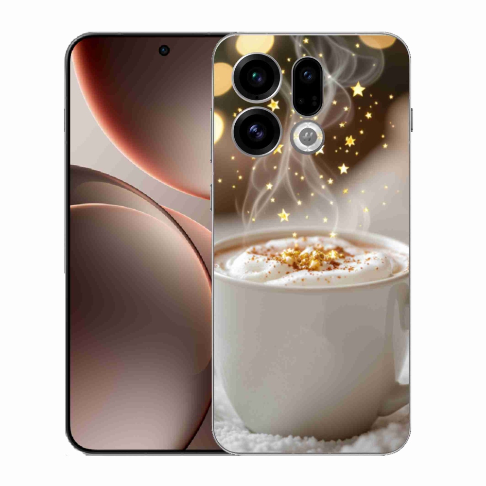 Gelový kryt mmCase na Oppo Find X9 - vánoční horký nápoj
