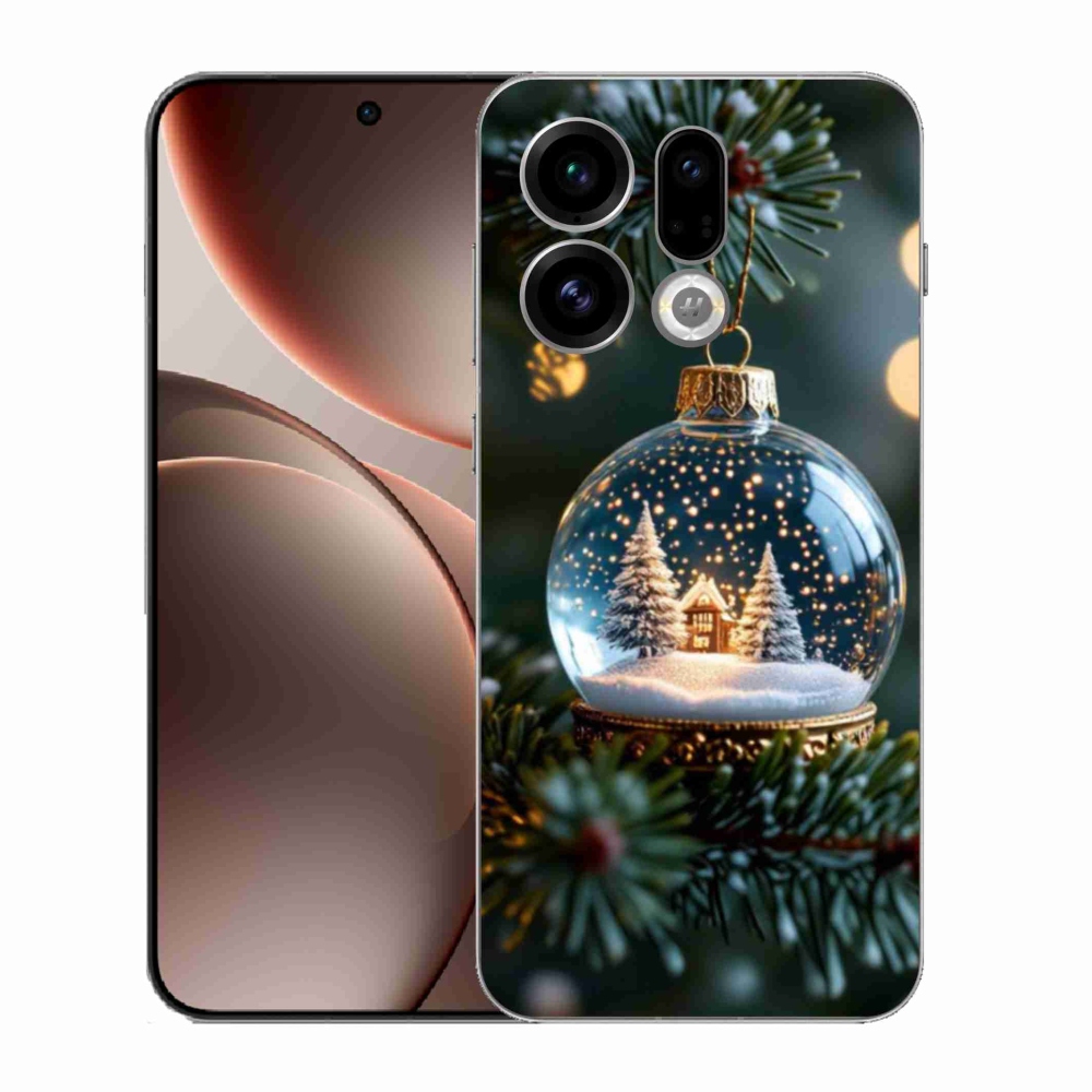 Gelový kryt mmCase na Oppo Find X9 - vánoční koule 2