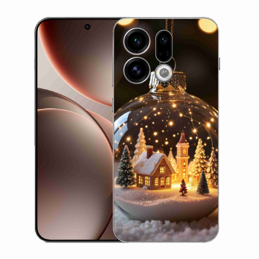 Gelový kryt mmCase na Oppo Find X9 - vánoční koule 3