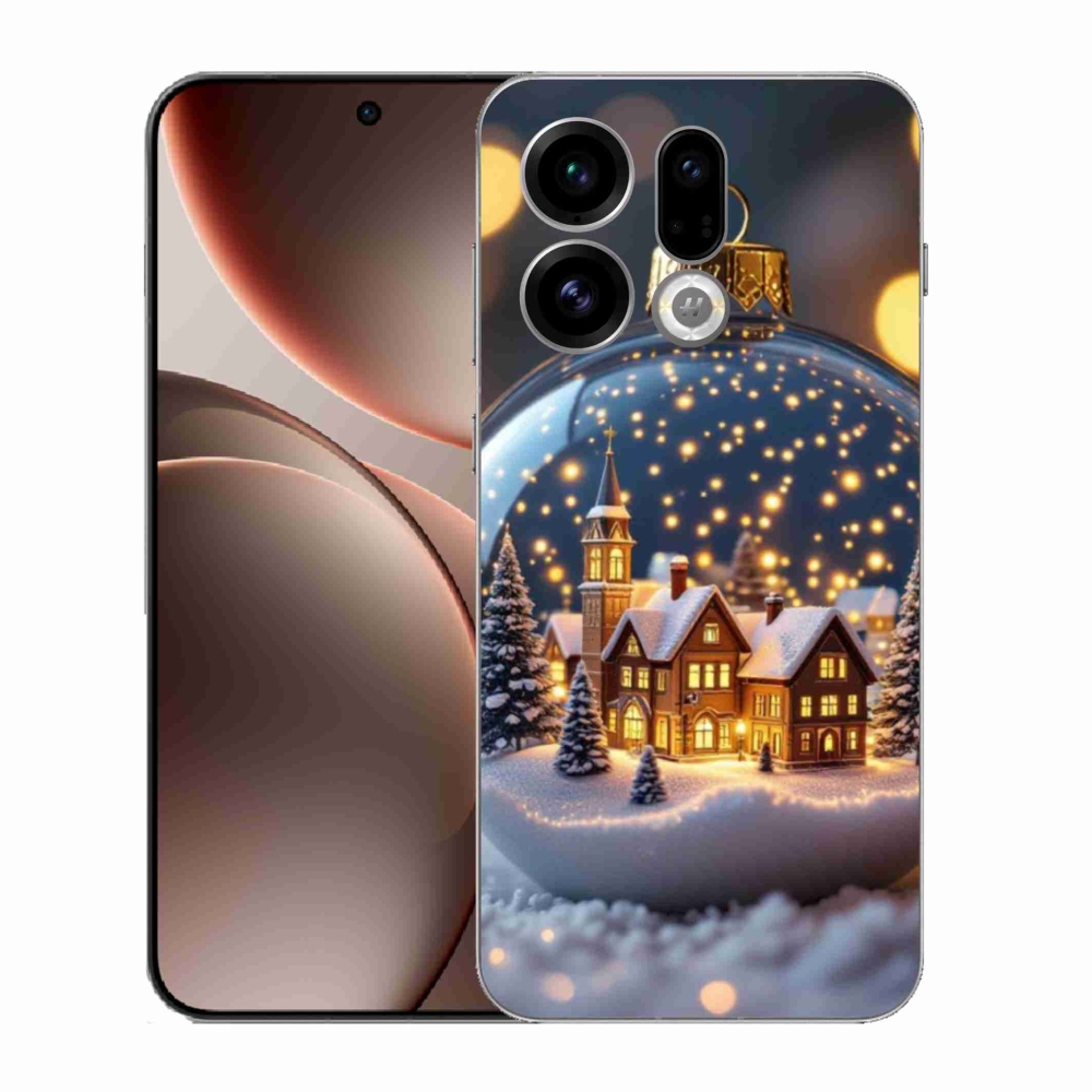 Gelový kryt mmCase na Oppo Find X9 - vánoční koule 4