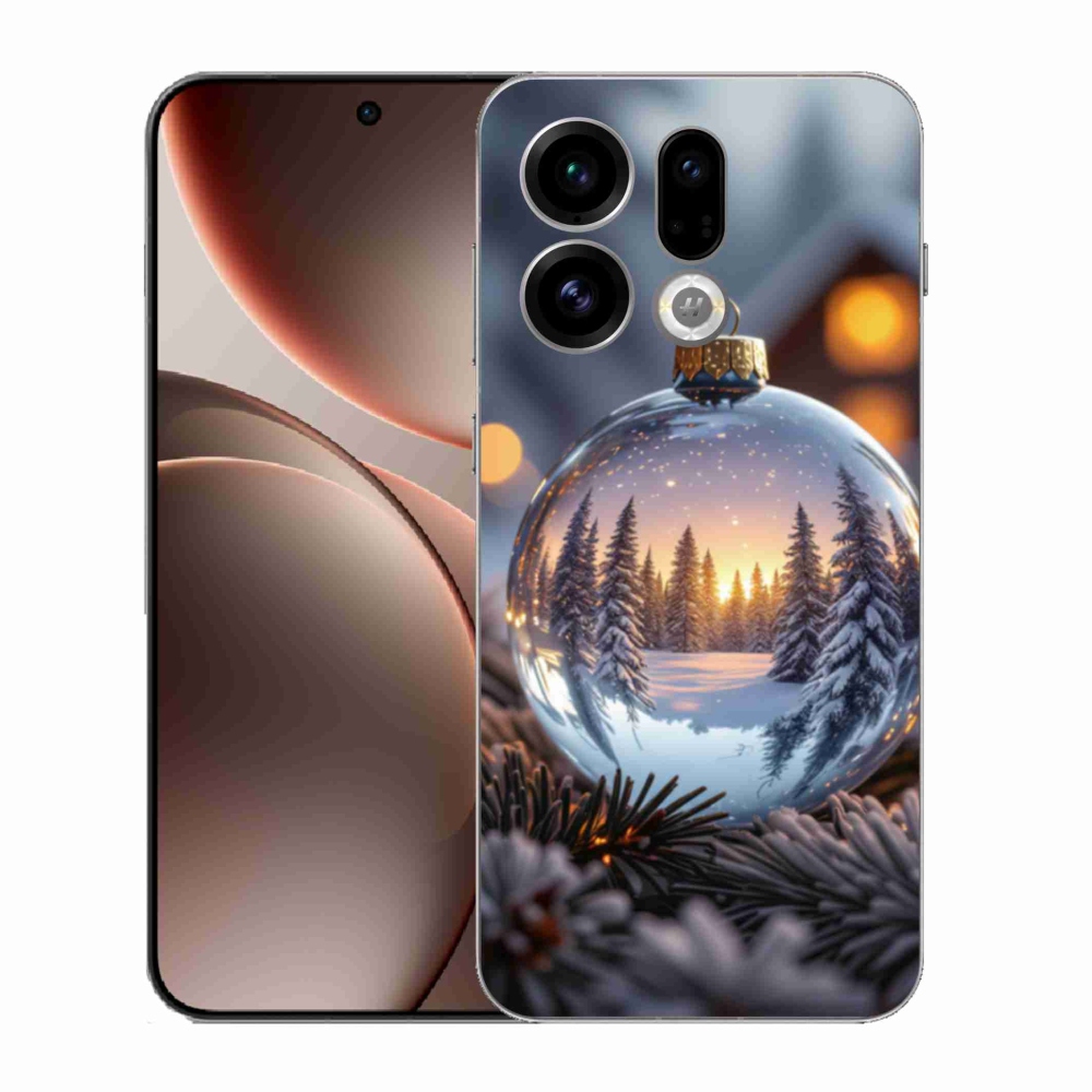 Gelový kryt mmCase na Oppo Find X9 - vánoční ozdoba