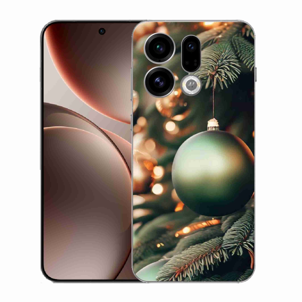 Gelový kryt mmCase na Oppo Find X9 - vánoční ozdoby 1