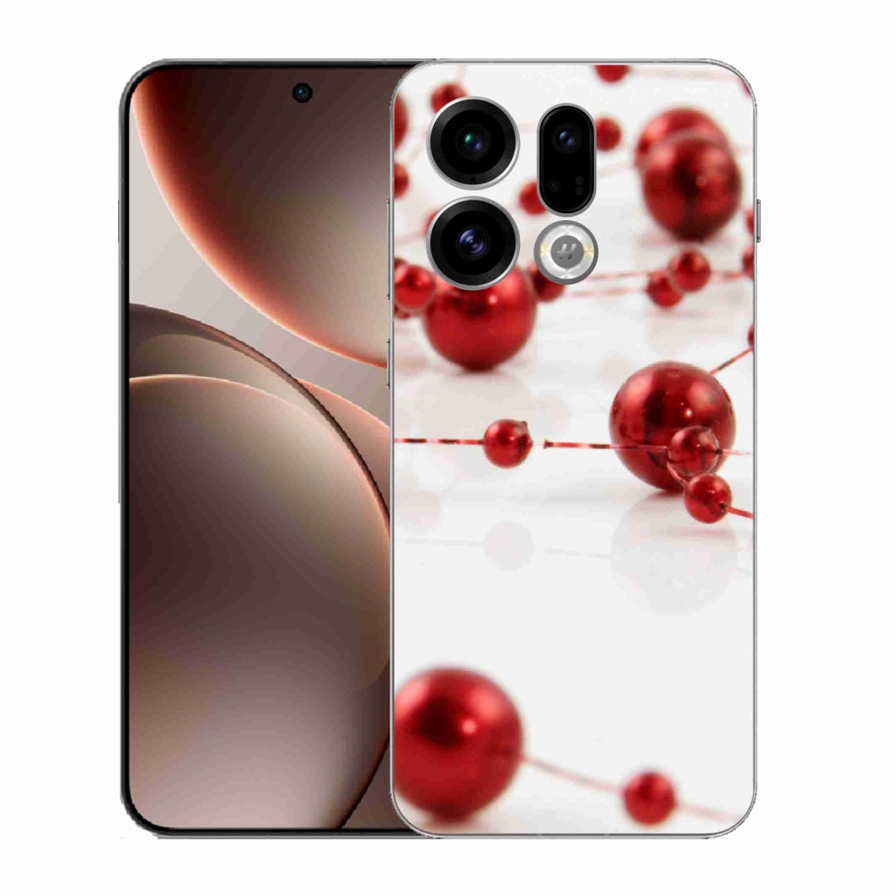 Gelový kryt mmCase na Oppo Find X9 - vánoční řetěz