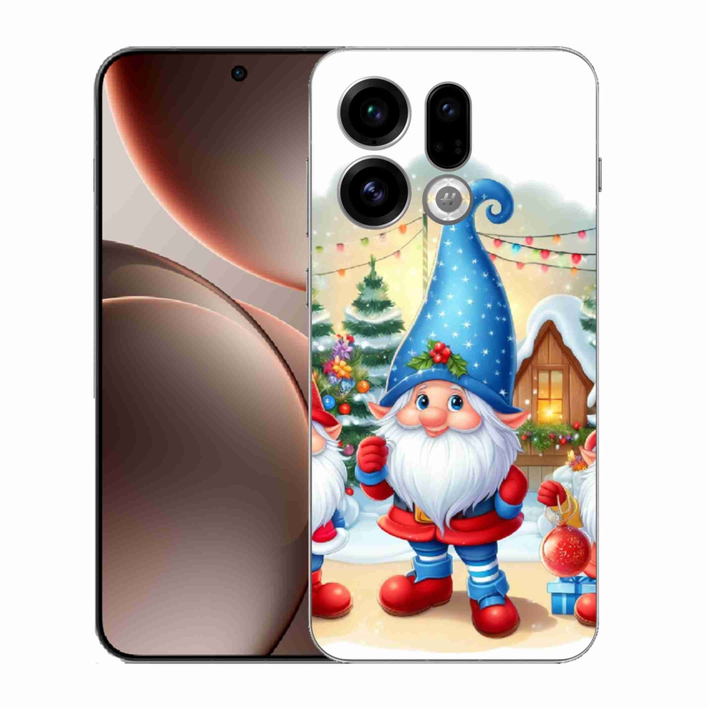 Gelový kryt mmCase na Oppo Find X9 - vánoční skřítci