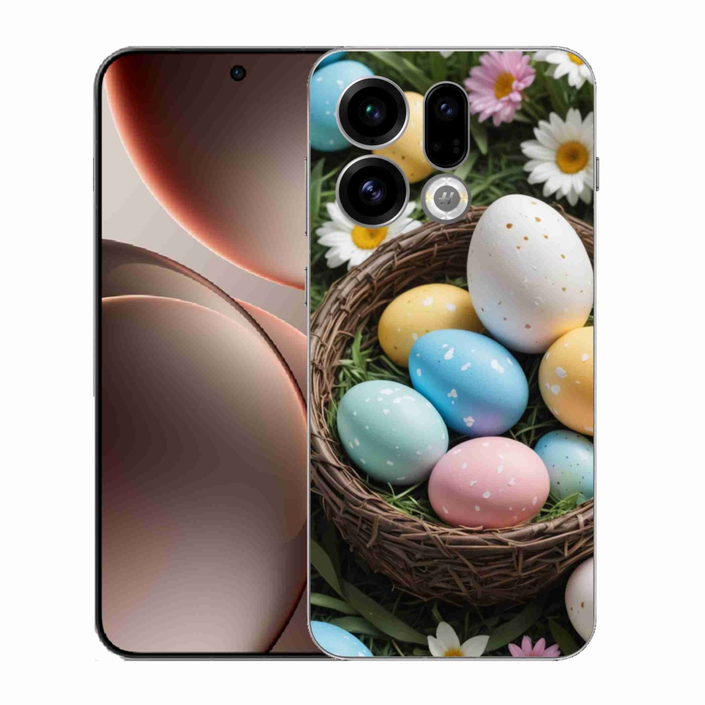 Gelový kryt mmCase na Oppo Find X9 - velikonoční vajíčka 2