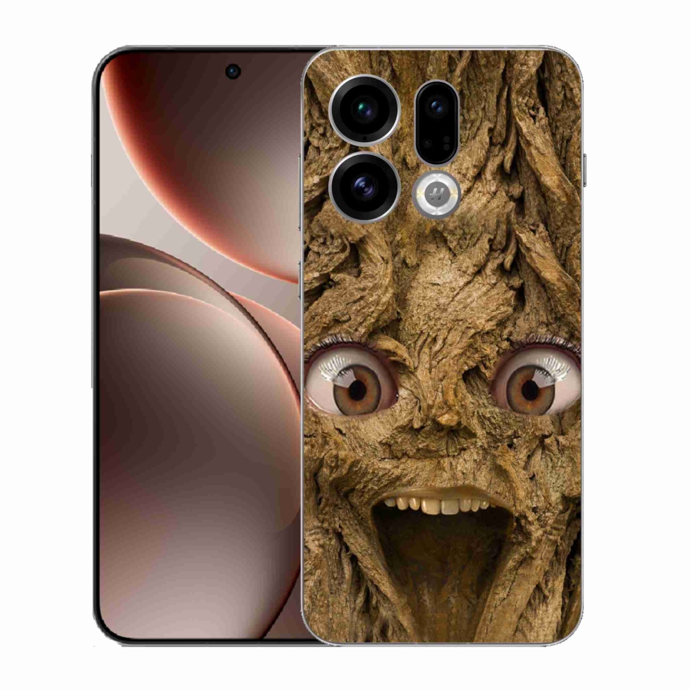 Gelový kryt mmCase na Oppo Find X9 - veselý strom s očima