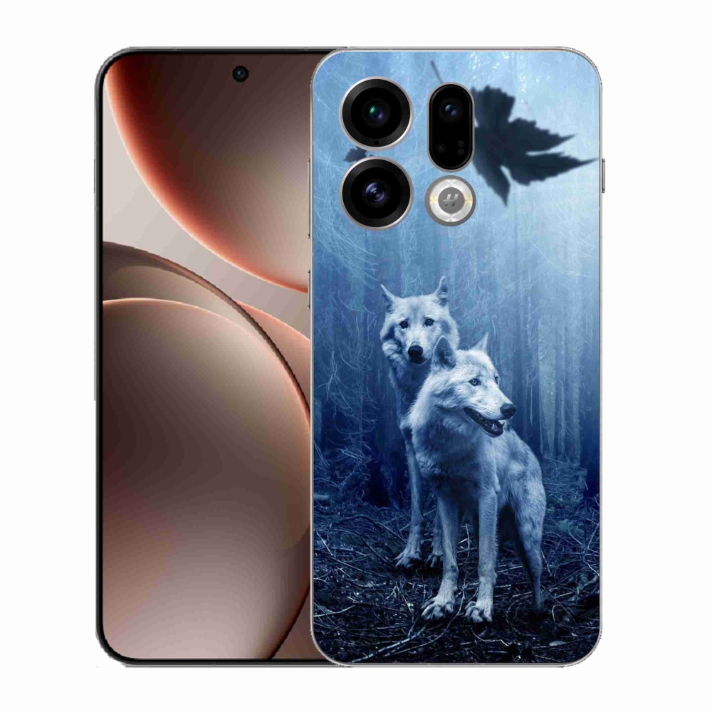 Gelový kryt mmCase na Oppo Find X9 - vlci v lese