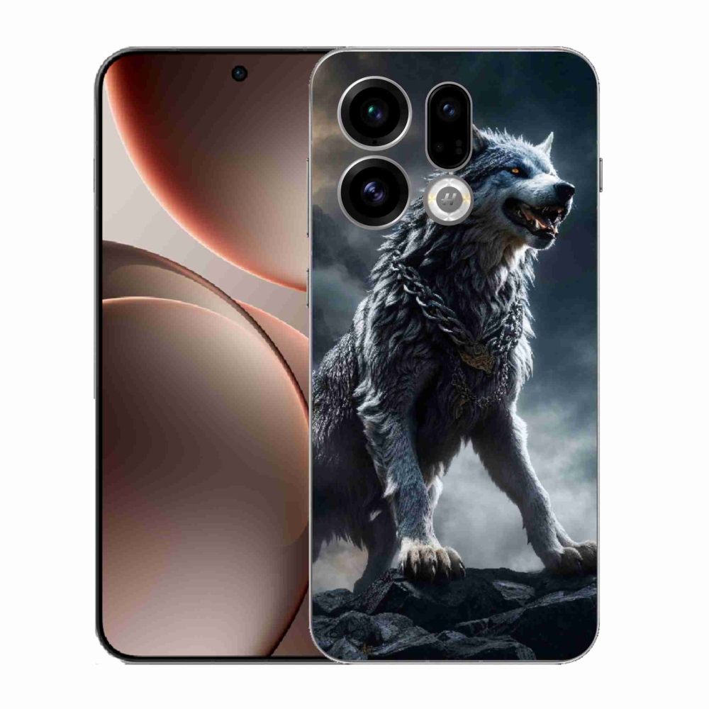 Gelový kryt mmCase na Oppo Find X9 - vlk 1