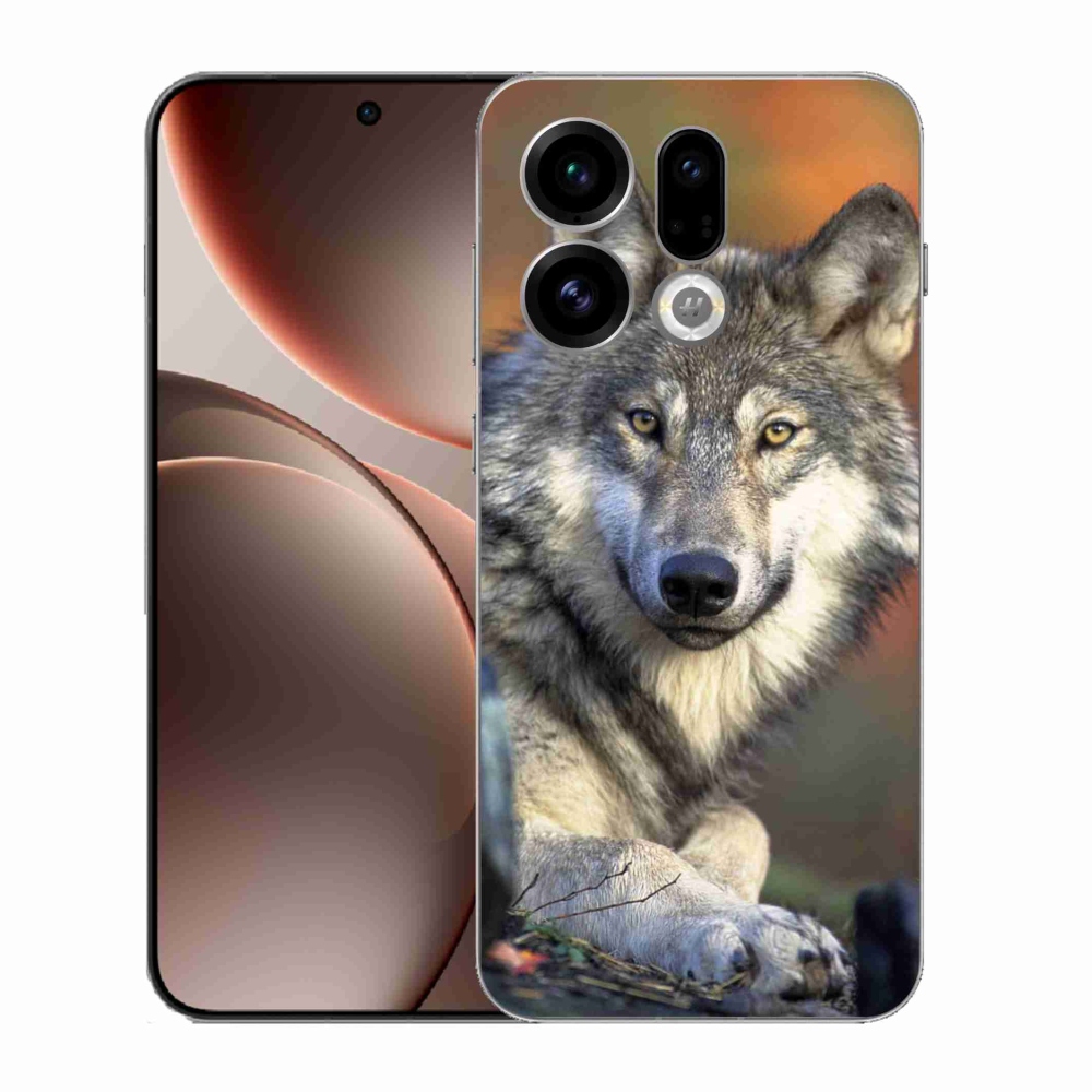 Gelový kryt mmCase na Oppo Find X9 - vlk