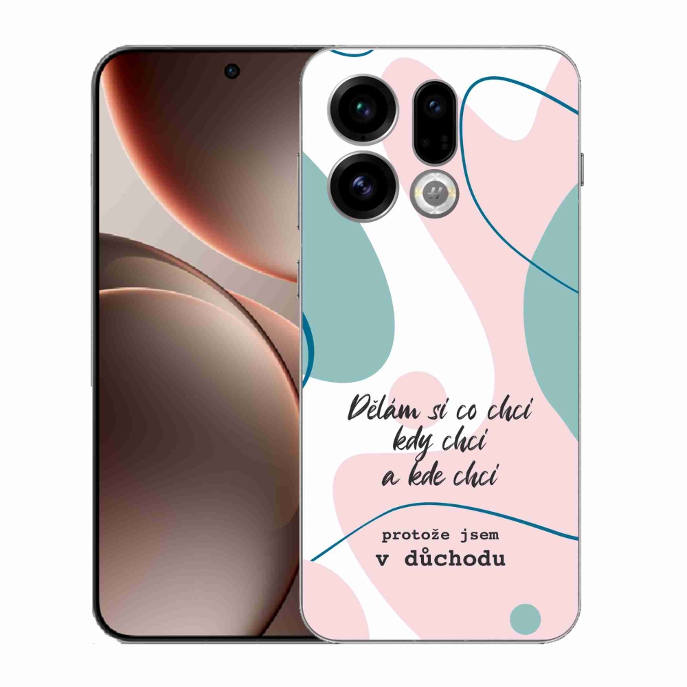 Gelový kryt mmCase na Oppo Find X9 - vtipný text 10 bílé pozadí