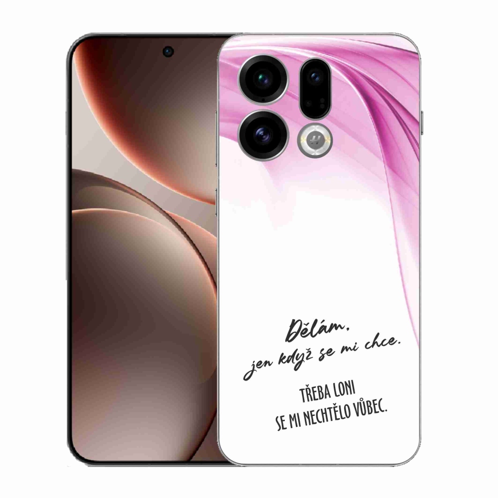Gelový kryt mmCase na Oppo Find X9 - vtipný text 12 bílé pozadí