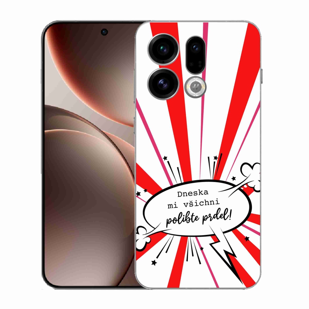 Gelový kryt mmCase na Oppo Find X9 - vtipný text 15 bílé pozadí