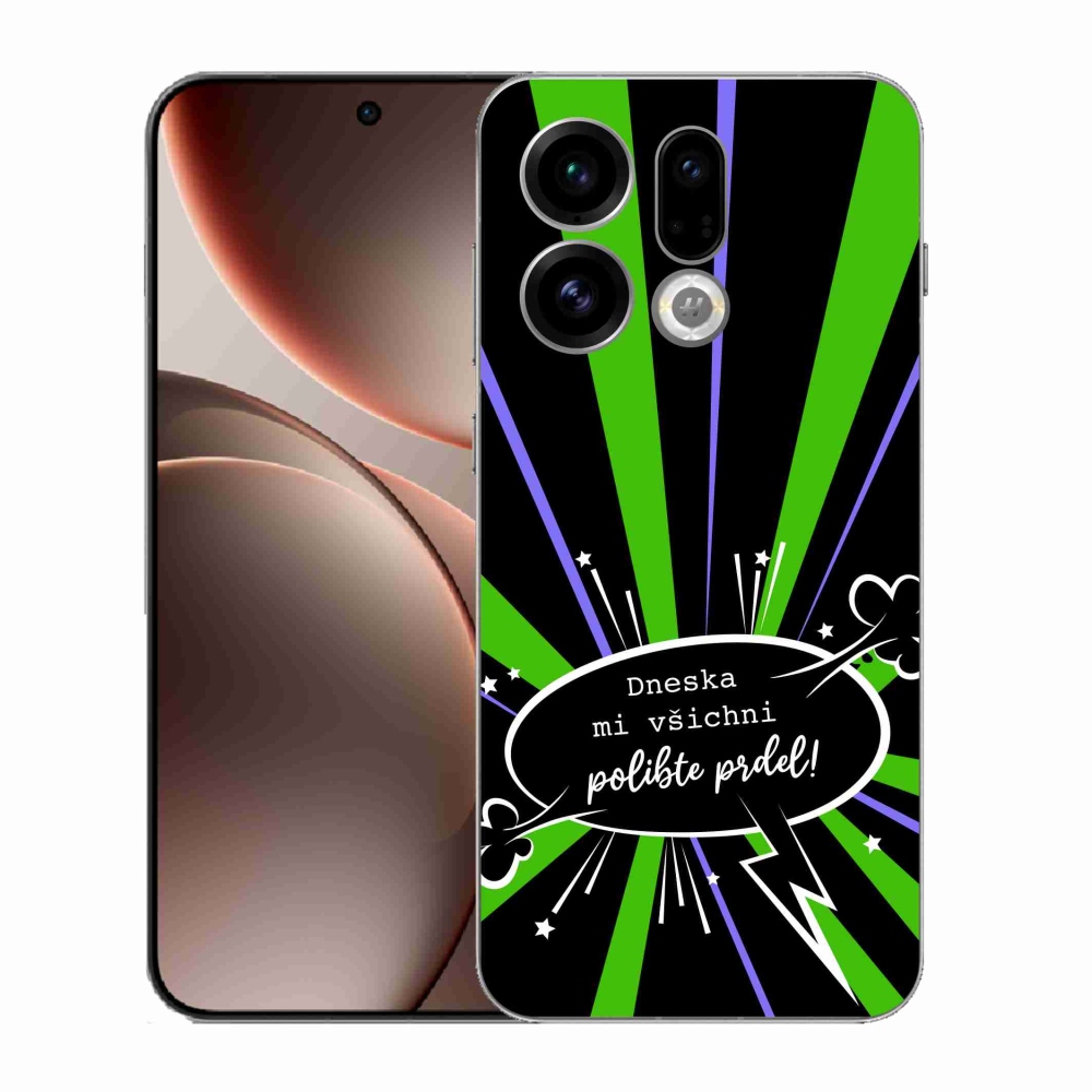 Gelový kryt mmCase na Oppo Find X9 - vtipný text 15 černé pozadí