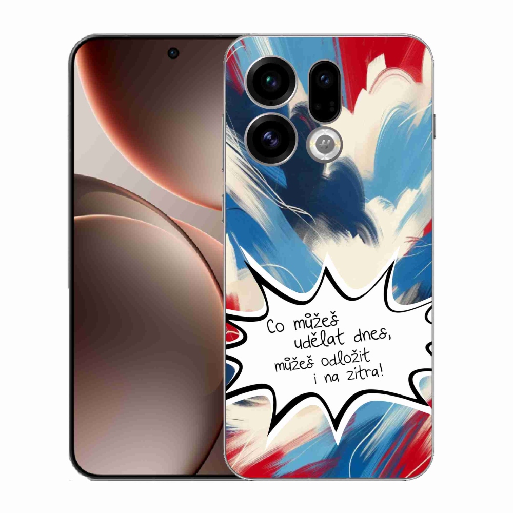 Gelový kryt mmCase na Oppo Find X9 - vtipný text 9 bílé pozadí