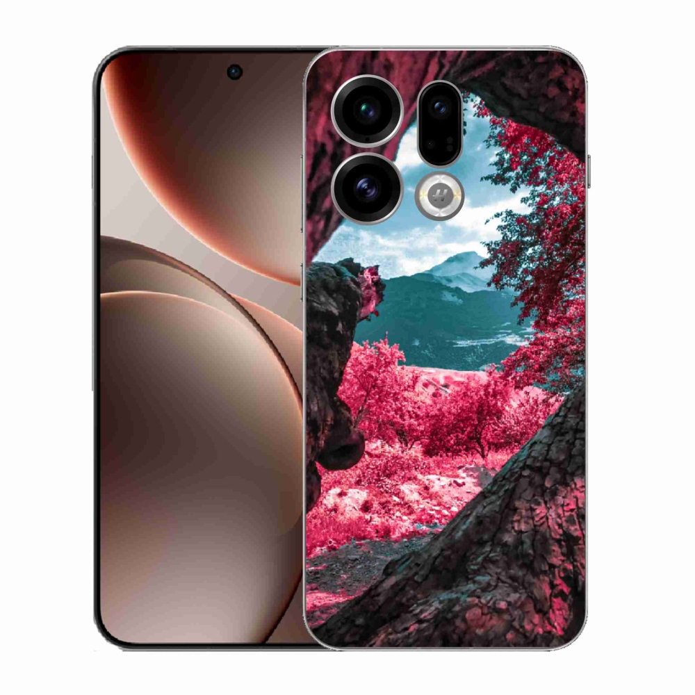 Gelový kryt mmCase na Oppo Find X9 - výhled na hory