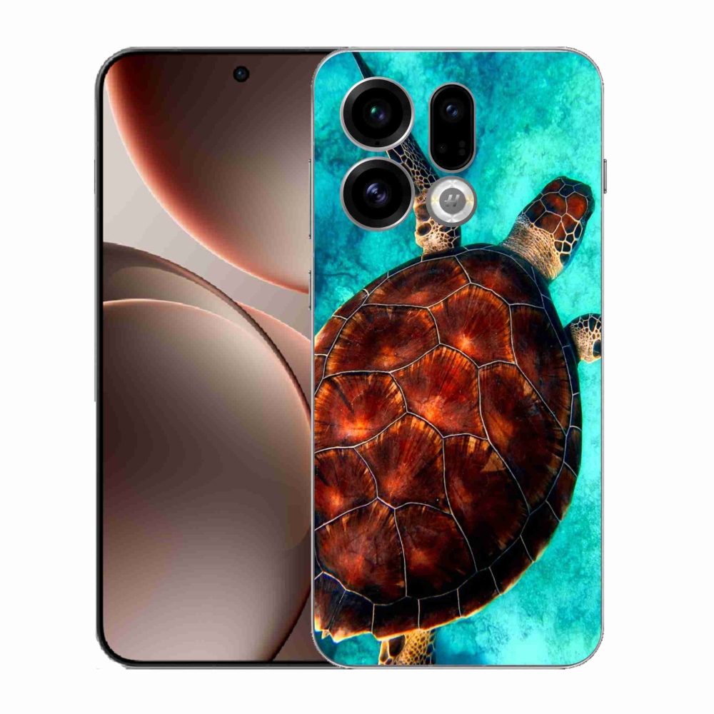 Gelový kryt mmCase na Oppo Find X9 - želva