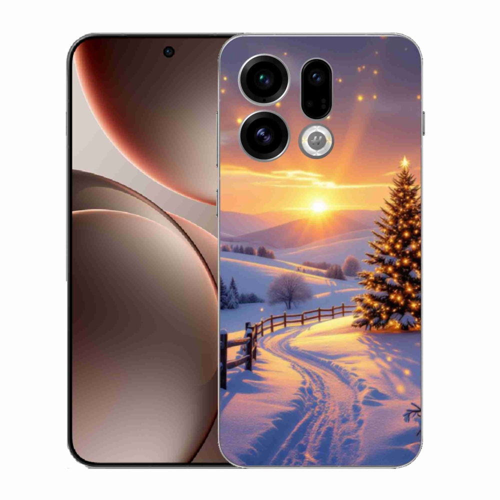 Gelový kryt mmCase na Oppo Find X9 - zimní krajina