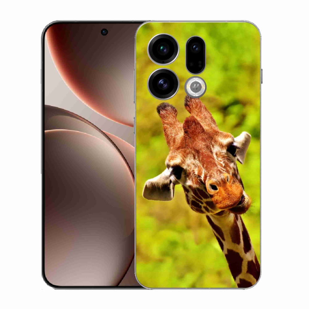 Gelový kryt mmCase na Oppo Find X9 - žirafa