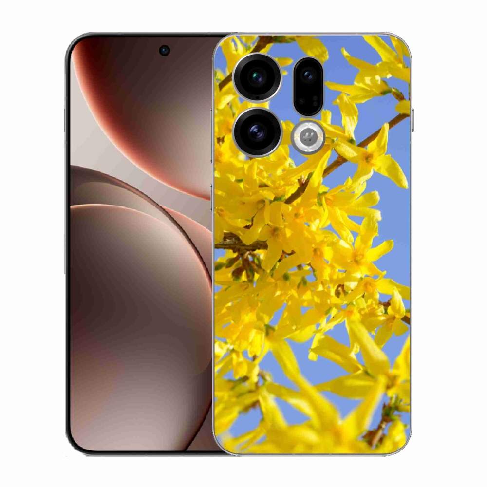 Gelový kryt mmCase na Oppo Find X9 - žluté květy