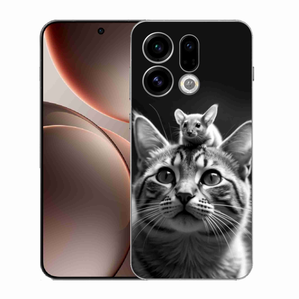 Gelový kryt mmCase na Oppo Find X9 - zvířecí přátelství 2