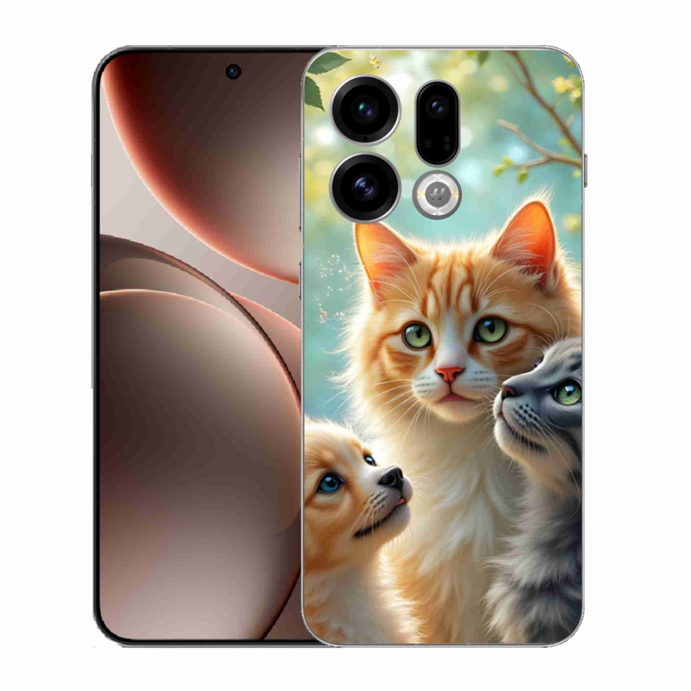 Gelový kryt mmCase na Oppo Find X9 - zvířecí přátelství 2