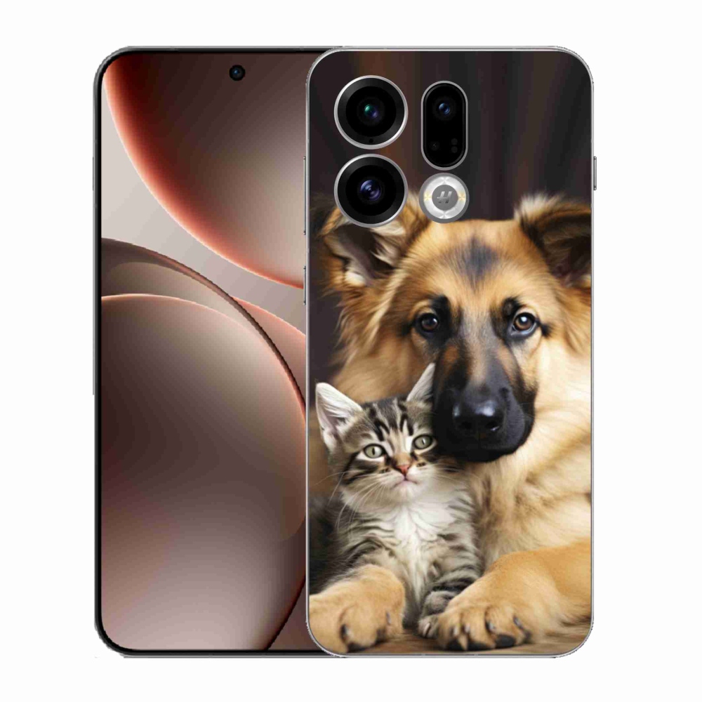 Gelový kryt mmCase na Oppo Find X9 - zvířecí přátelství