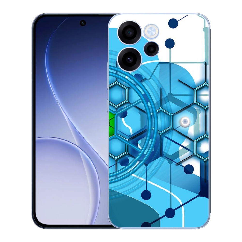 Gelový kryt mmCase na Oppo Reno 15 FS 5G - abstraktní vzor 2