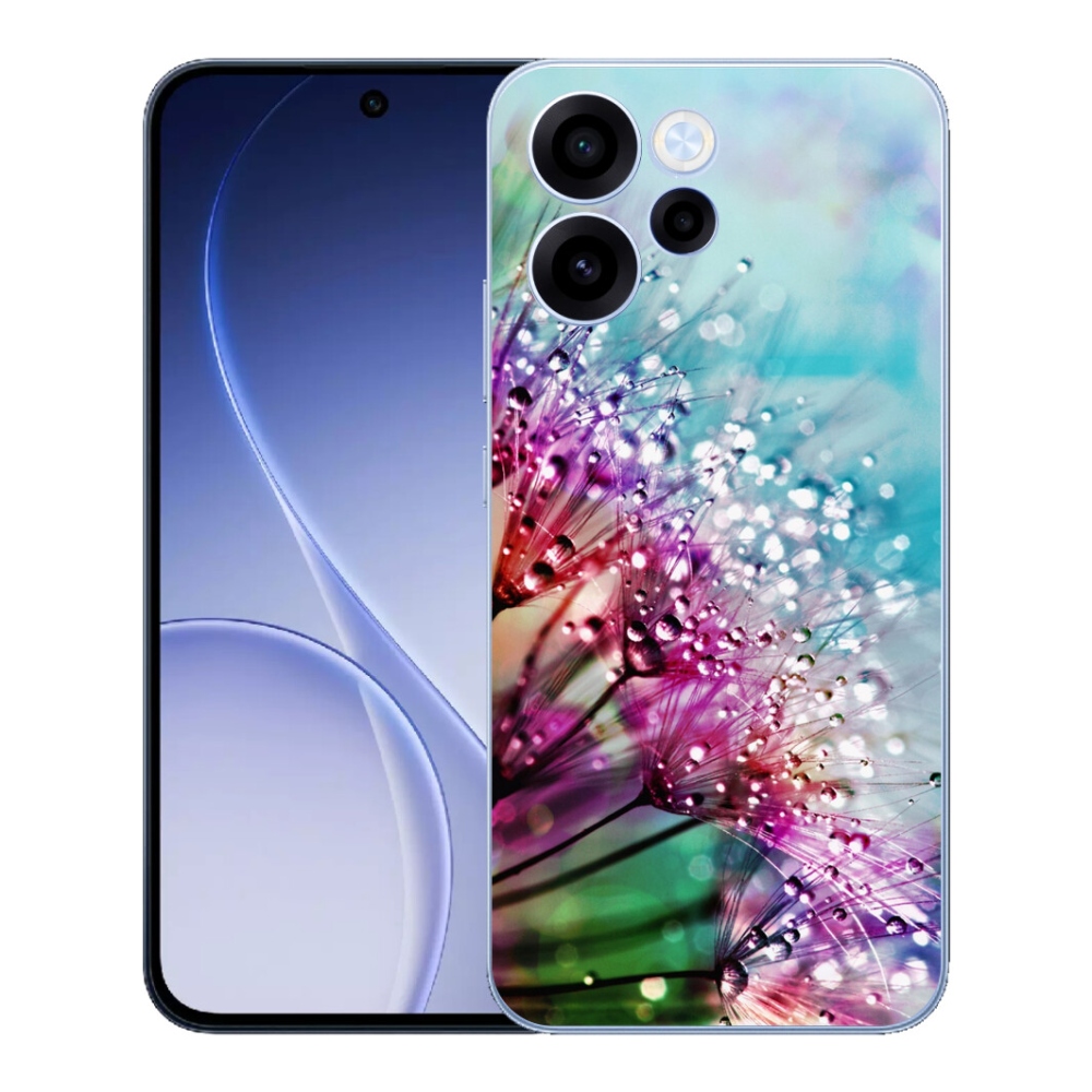 Gelový kryt mmCase na Oppo Reno 15 FS 5G - barevné květy