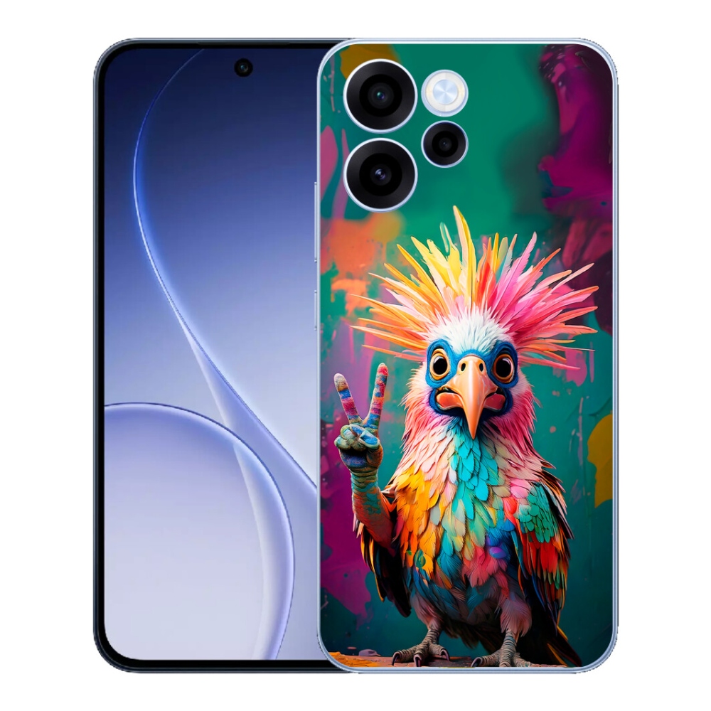 Gelový kryt mmCase na Oppo Reno 15 FS 5G - barevný rebel