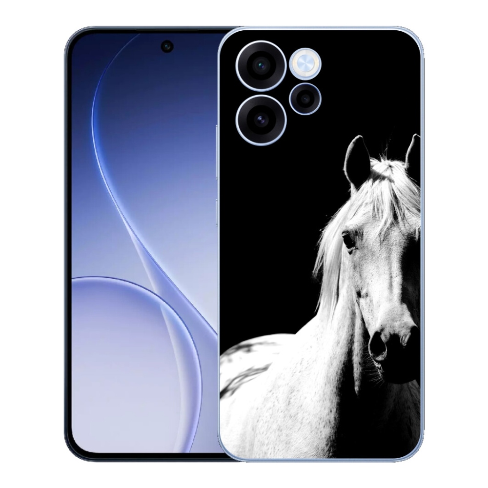 Gelový kryt mmCase na Oppo Reno 15 FS 5G - bílý kůň 5