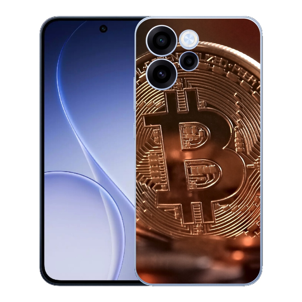 Gelový kryt mmCase na Oppo Reno 15 FS 5G - bitcoin