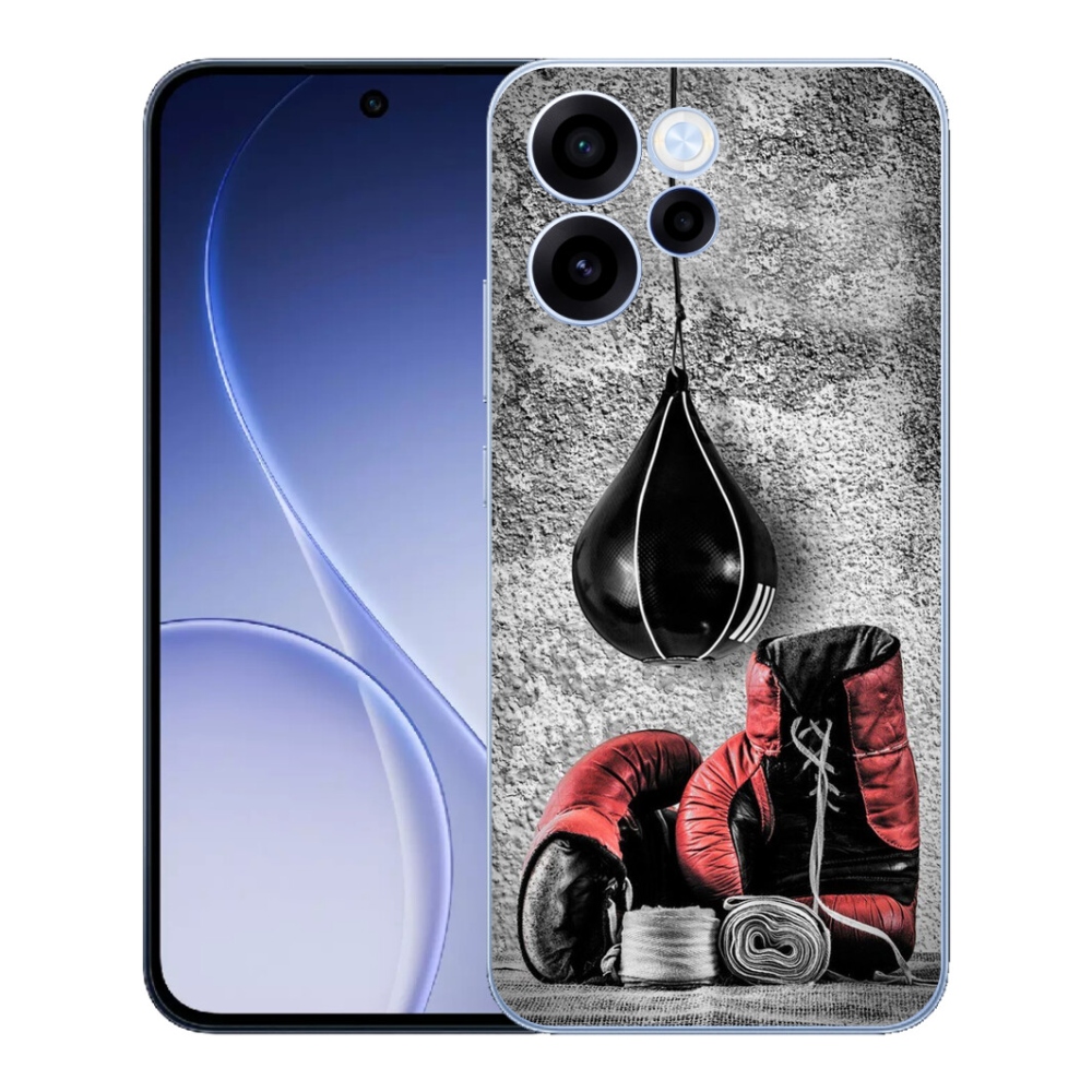 Gelový kryt mmCase na Oppo Reno 15 FS 5G - boxovací pytel a rukavice
