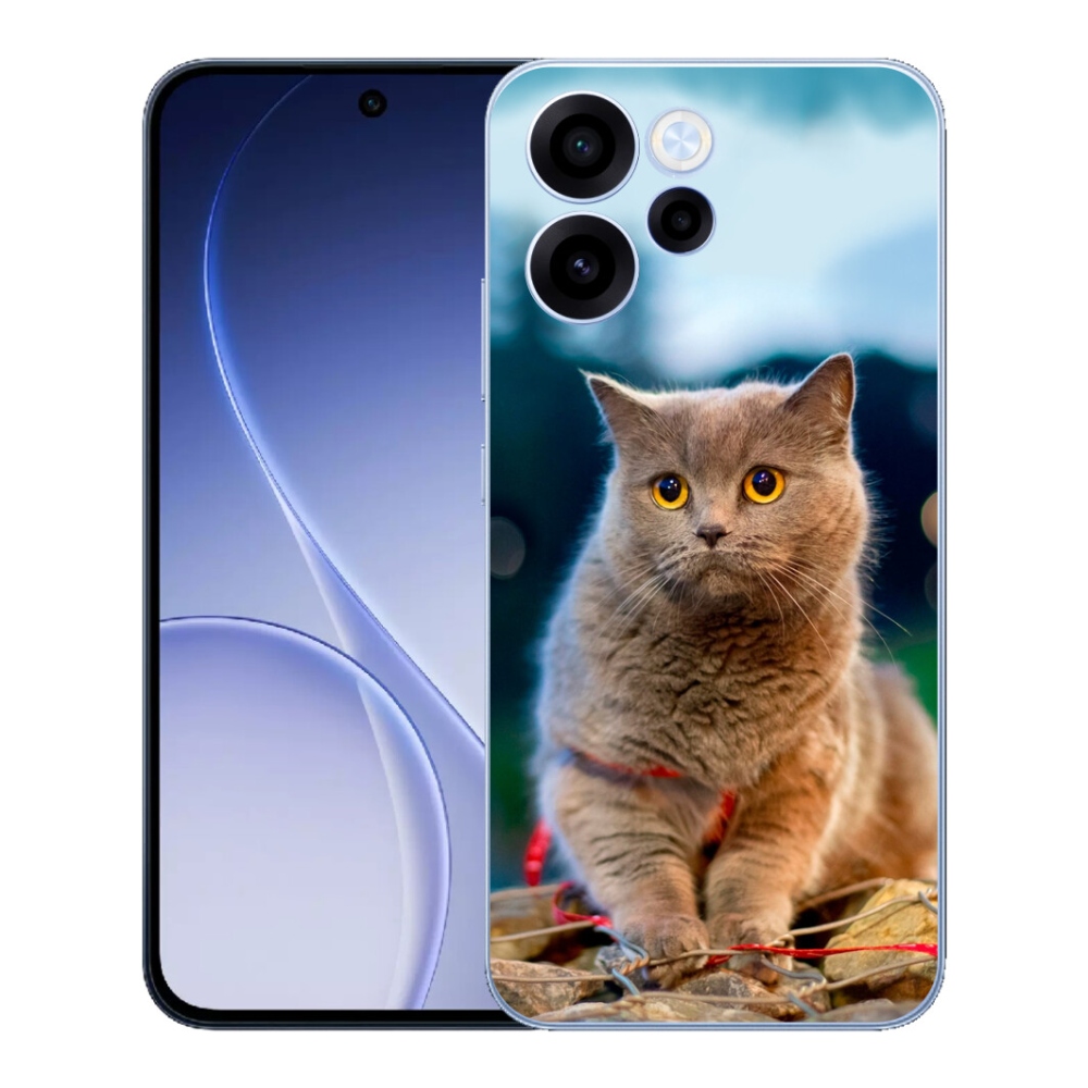 Gelový kryt mmCase na Oppo Reno 15 FS 5G - britská modrá 2