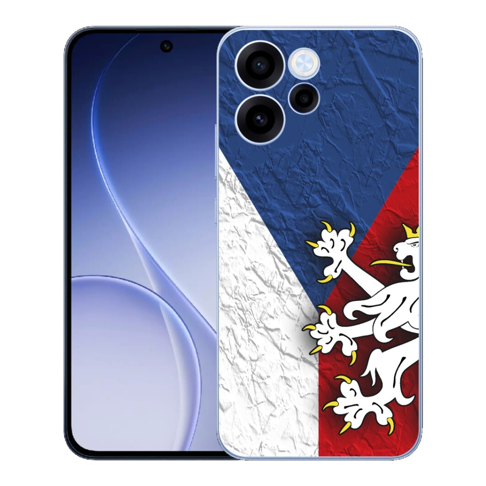 Gelový kryt mmCase na Oppo Reno 15 FS 5G - česká vlajka 1