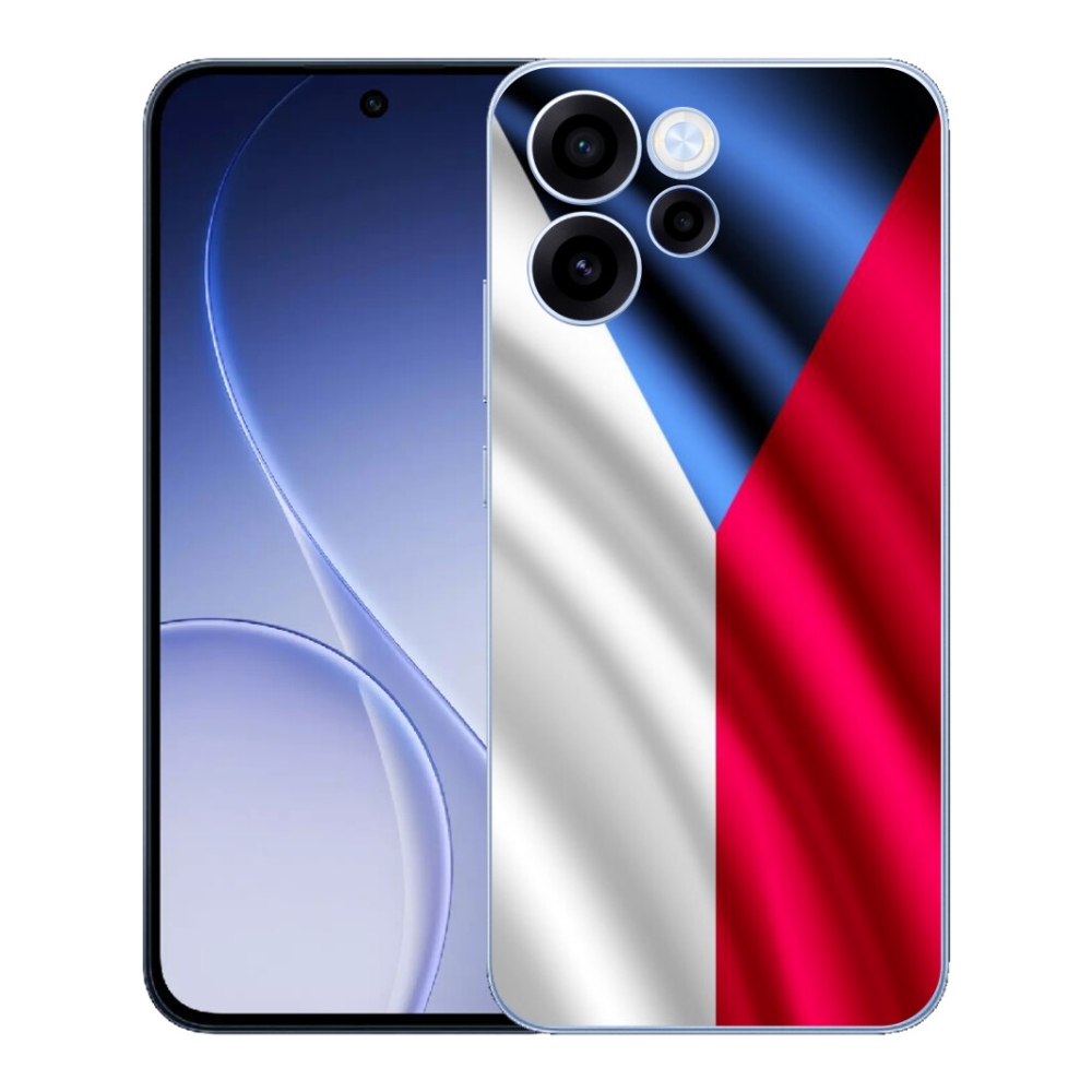 Gelový kryt mmCase na Oppo Reno 15 FS 5G - česká vlajka