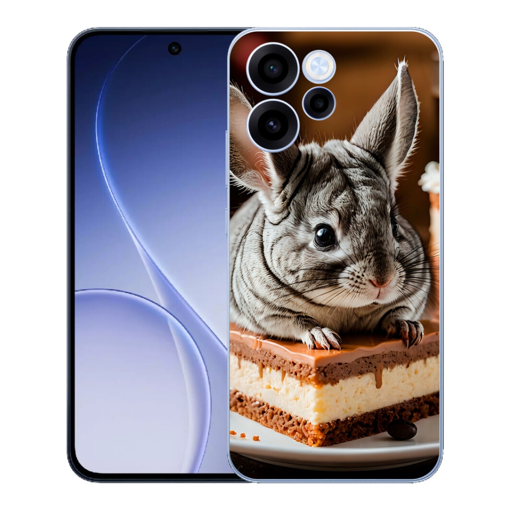 Gelový kryt mmCase na Oppo Reno 15 FS 5G - činčila