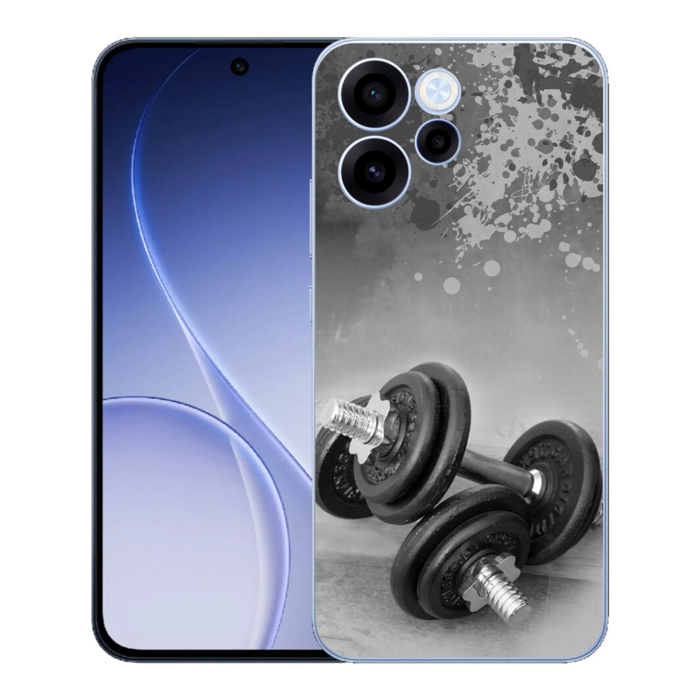 Gelový kryt mmCase na Oppo Reno 15 FS 5G - činky 1