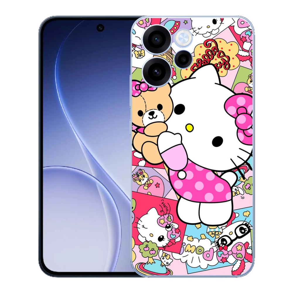 Gelový kryt mmCase na Oppo Reno 15 FS 5G - cute kitty