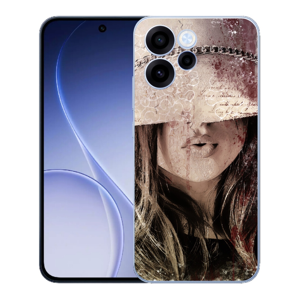 Gelový kryt mmCase na Oppo Reno 15 FS 5G - dívka