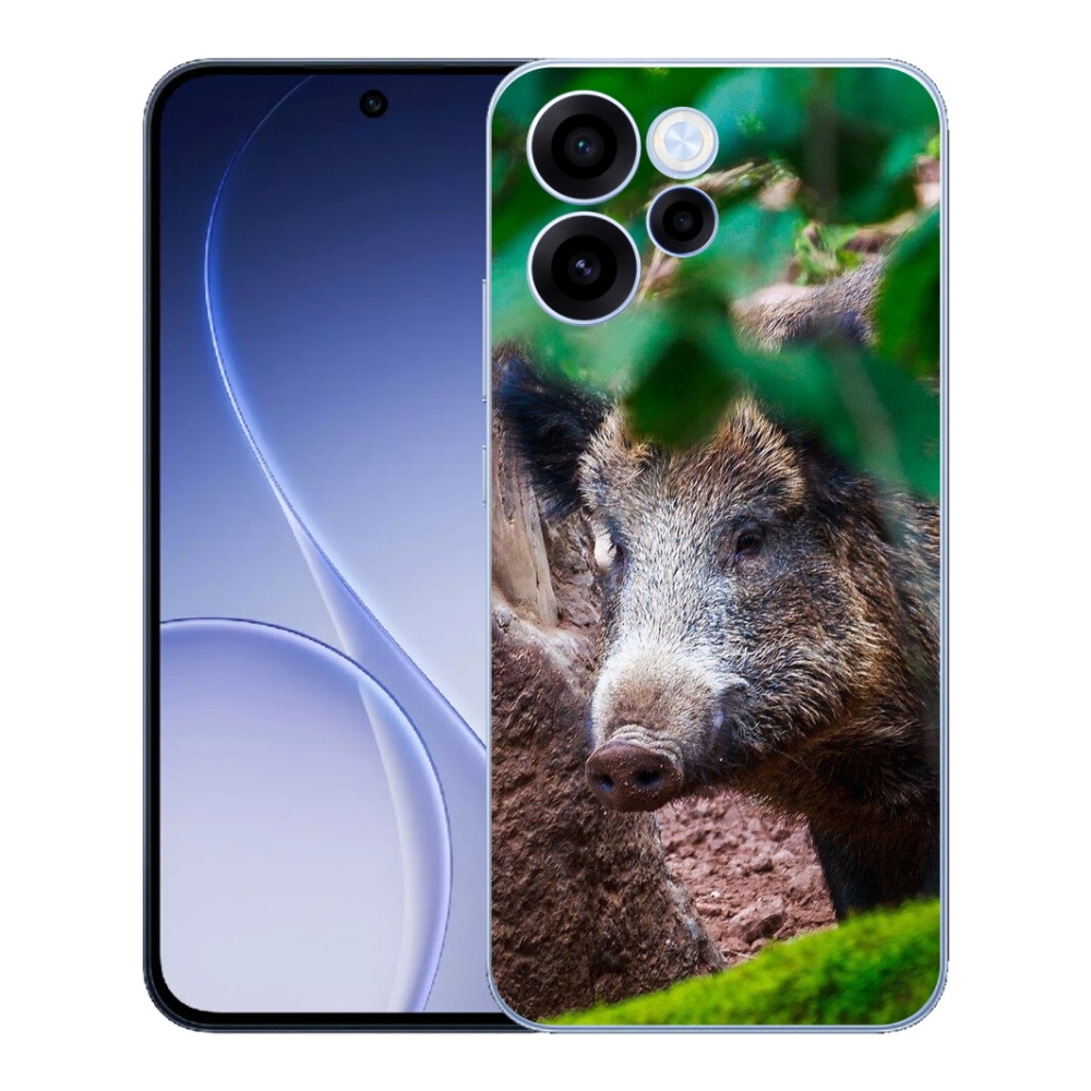 Gelový kryt mmCase na Oppo Reno 15 FS 5G - divoké prase