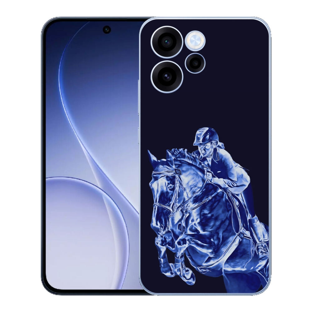 Gelový kryt mmCase na Oppo Reno 15 FS 5G - dostihový kůň