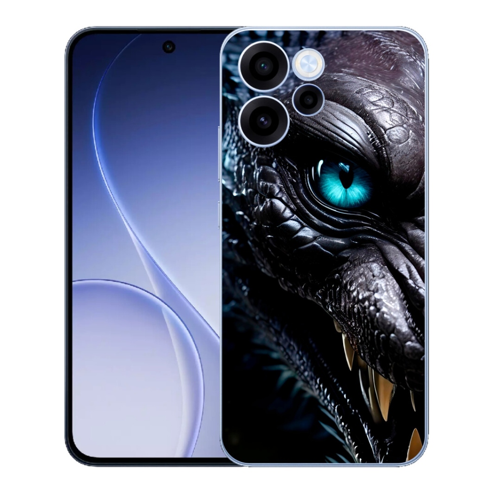 Gelový kryt mmCase na Oppo Reno 15 FS 5G - dračí pohled
