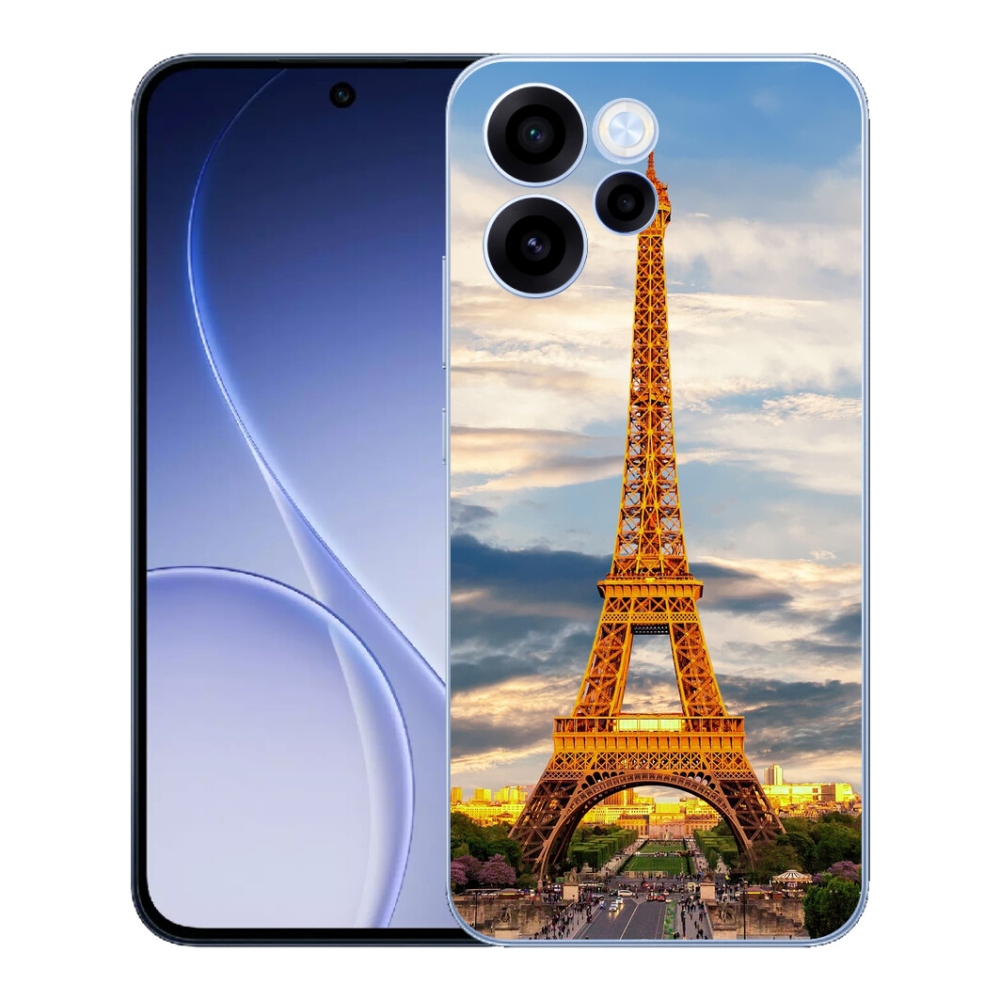Gelový kryt mmCase na Oppo Reno 15 FS 5G - eiffelova věž 3