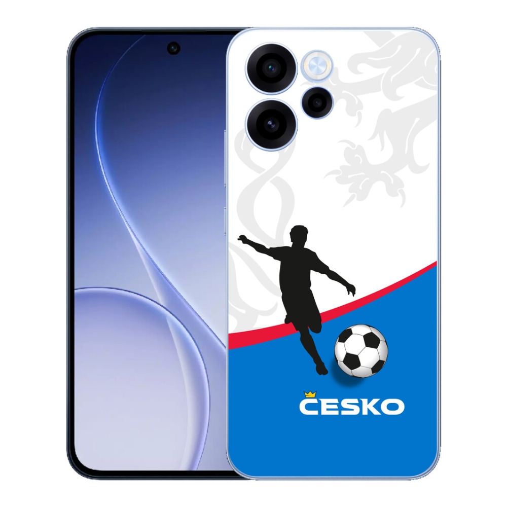 Gelový kryt mmCase na Oppo Reno 15 FS 5G - fotbal Česko 1