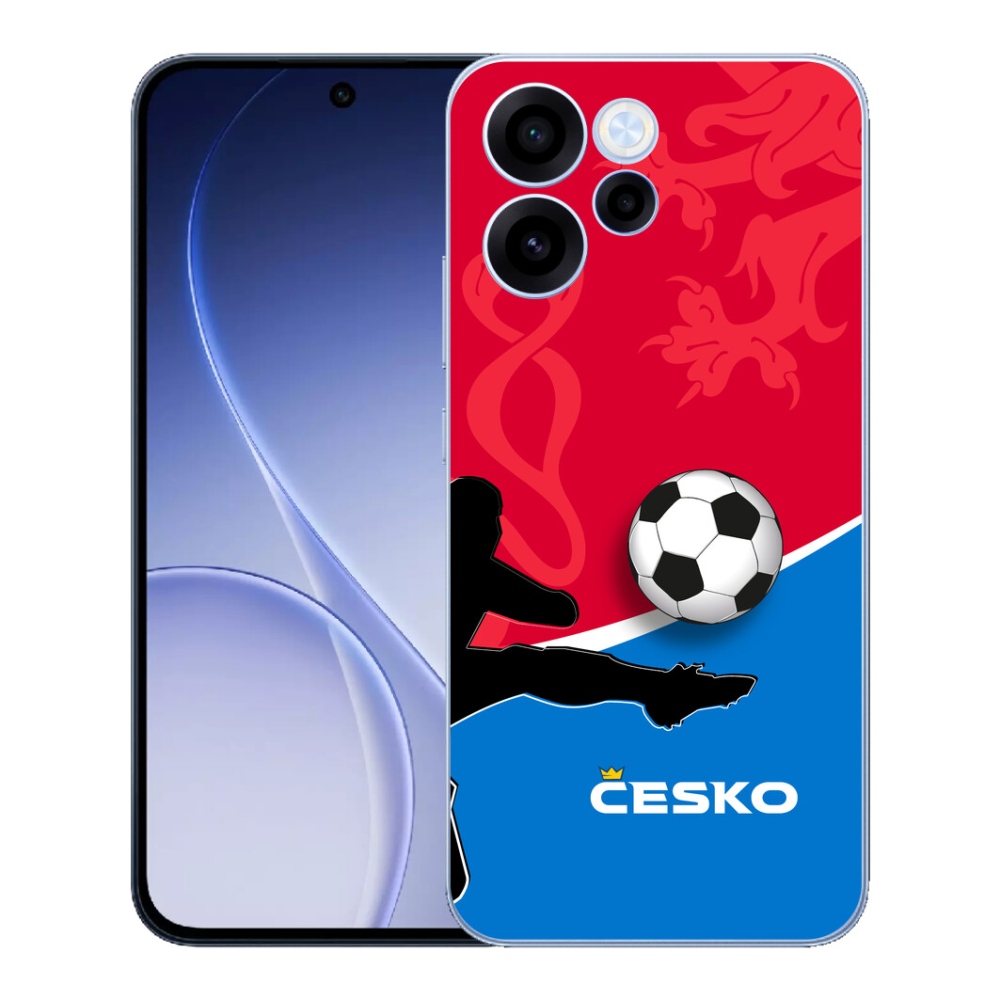 Gelový kryt mmCase na Oppo Reno 15 FS 5G - fotbal Česko 2